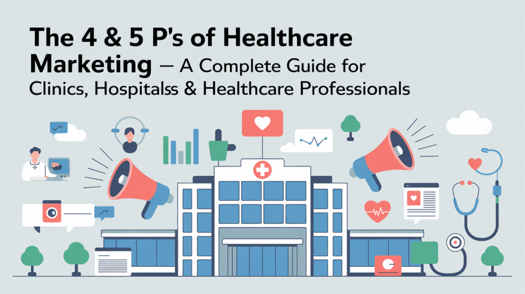 The 5 & 4 P’s of Healthcare Marketing: A Complete Guide for Clinics, Hospitals & Healthcare Businesses