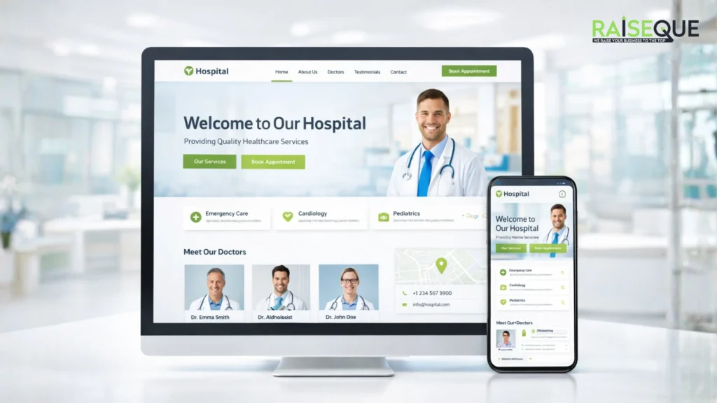 Digital Marketing for Hospitals: A Complete Guide to Attract More Patients Online 3 A Well Structured Hospital Website
