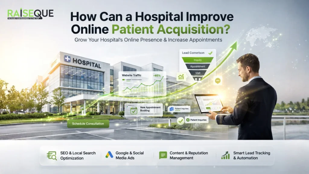 Digital Marketing for Hospitals: A Complete Guide to Attract More Patients Online 11 How Can a Hospital Improve Online Patient Acquisition
