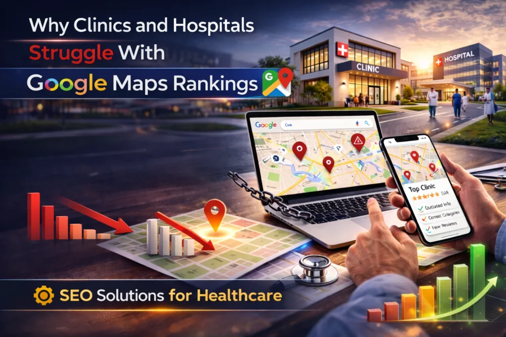 How Google Maps Ranking for Clinics and Hospitals Works 5 Why Clinics and Hospitals Struggle With Google Maps Rankings feature image