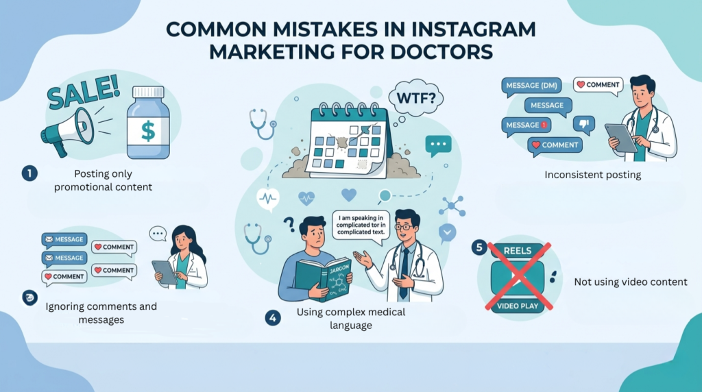 Common Mistakes in Instagram Marketing for Doctors